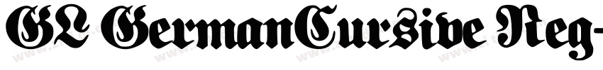 GL GermanCursive Reg字体转换